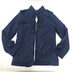 Newport Mens NAVY Single Breasted Jacket Coat with Fleece lining Size XS